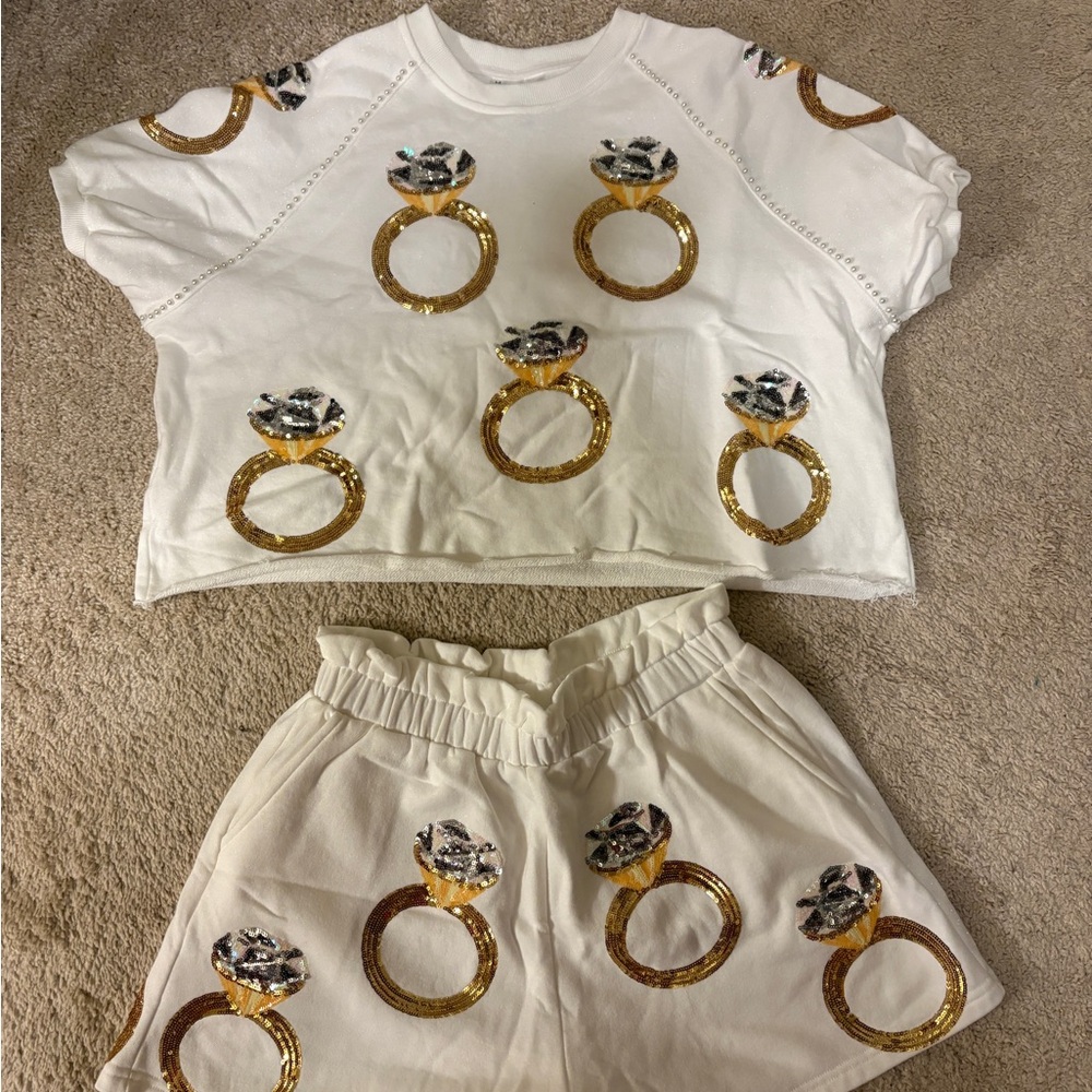 Queen of Sparkles sequin ring set